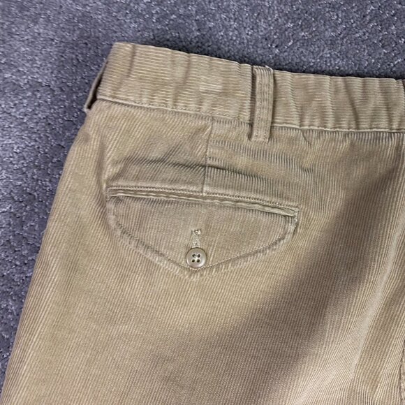 Vtg Polo Ralph Lauren Corduroy Pants Pleated Cuffed Mens 38 x 32 Fits 36x31.5 - Picture 5 of 14